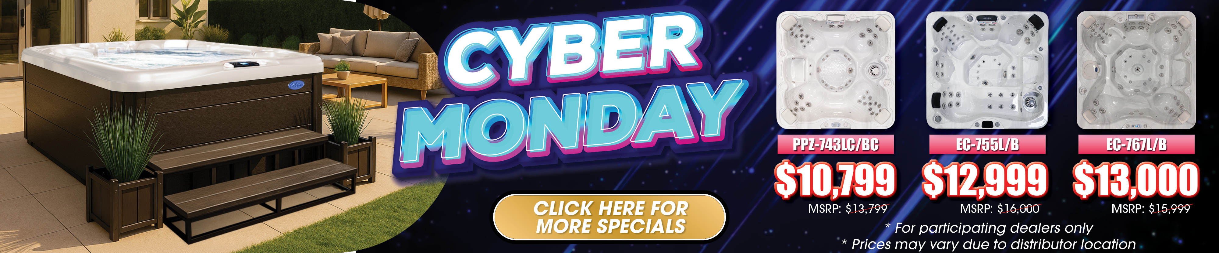 Calspas hot tub being used in a family setting - Huntersville