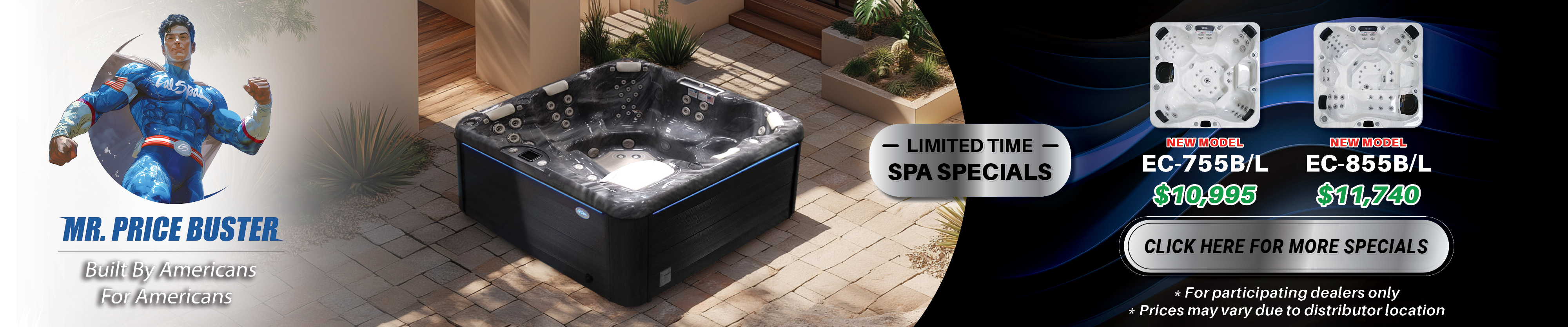 Calspas hot tub being used in a family setting - Huntersville